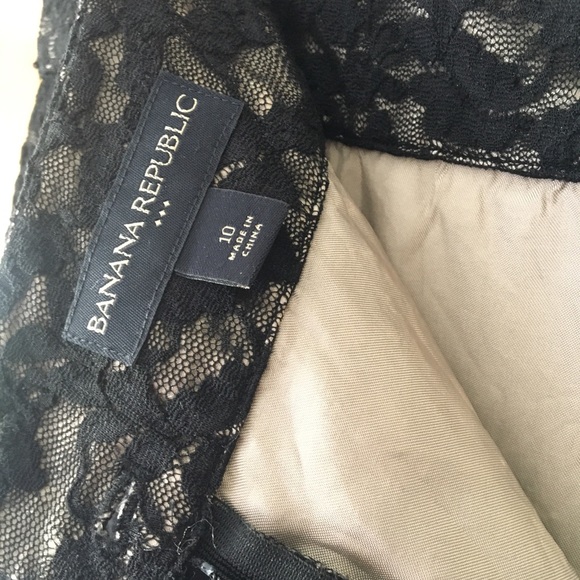 Banana Republic Lace Overlay Skirt - 10 - Picture 5 of 6